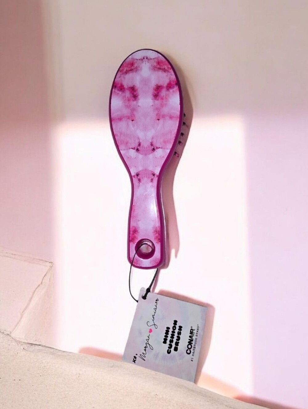 CONAIR Kids Pink Marble Detangling Hair Brush